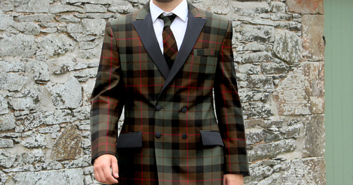 【極美品】タータンチェック柄 スリーピース スーツセレクト オレンジ緑 Dinner-Suit-Gunn-Weathered.jpg