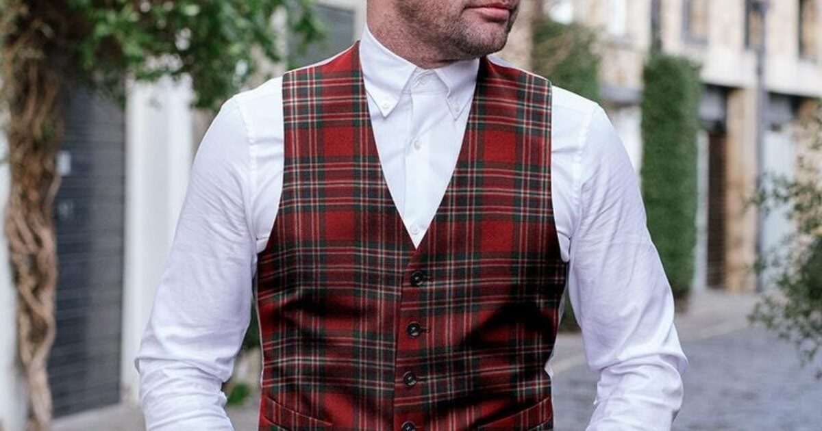 Wool-Tartan-Waistcoat-