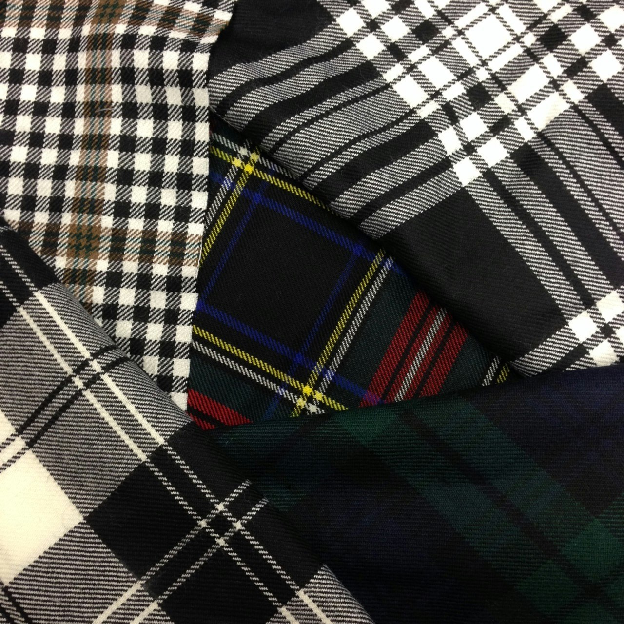 BLACK TARTAN Hundeleine – Schwarz-weiß Kariert, Robust, Passend Zum Geschirr & Bandana, Urban Pup Design