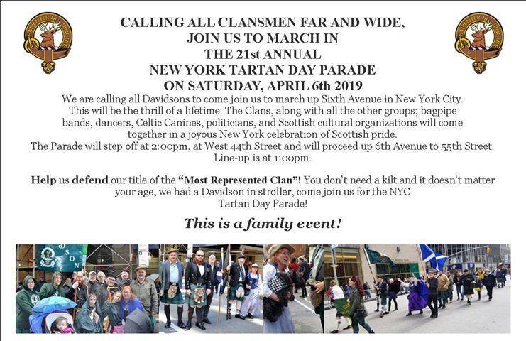 Clan Davidson - New York City Tartan Week 2019 Clan Davidson - New York City Tartan Week 2019