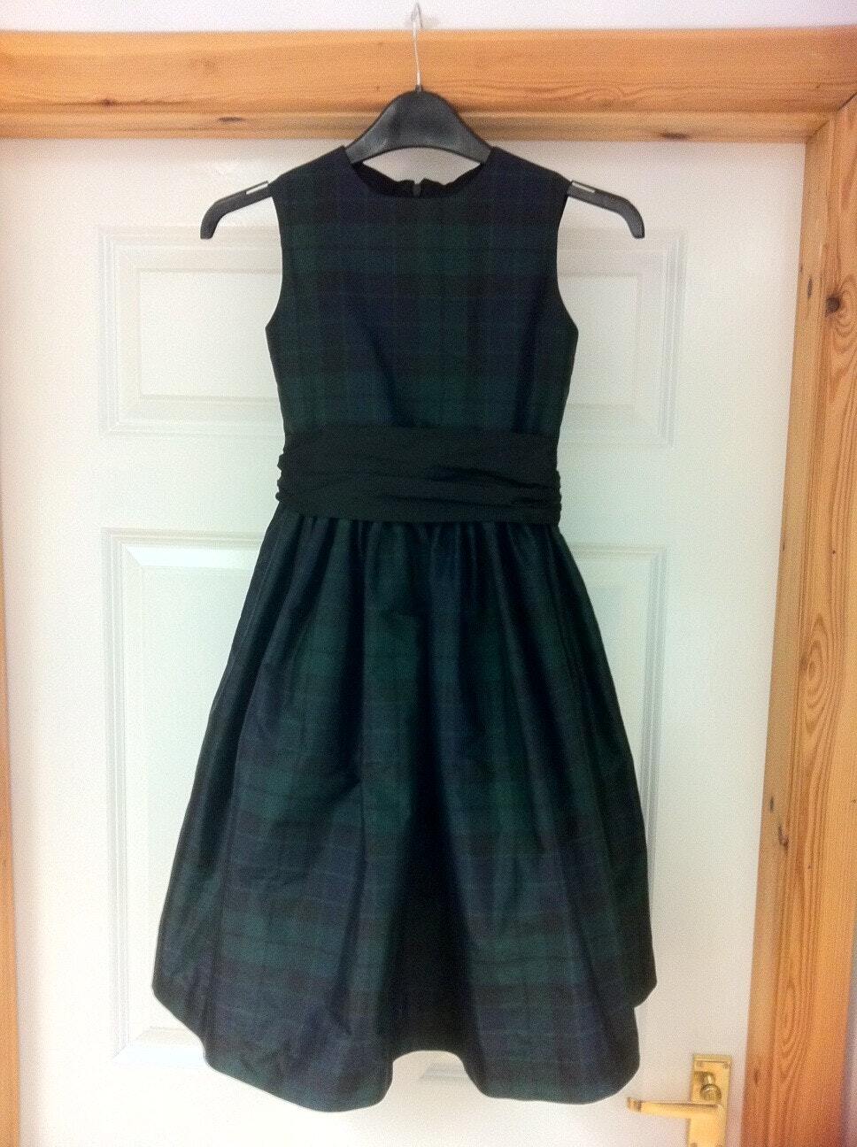 A new twist on the Girl's Silk Tartan Dress