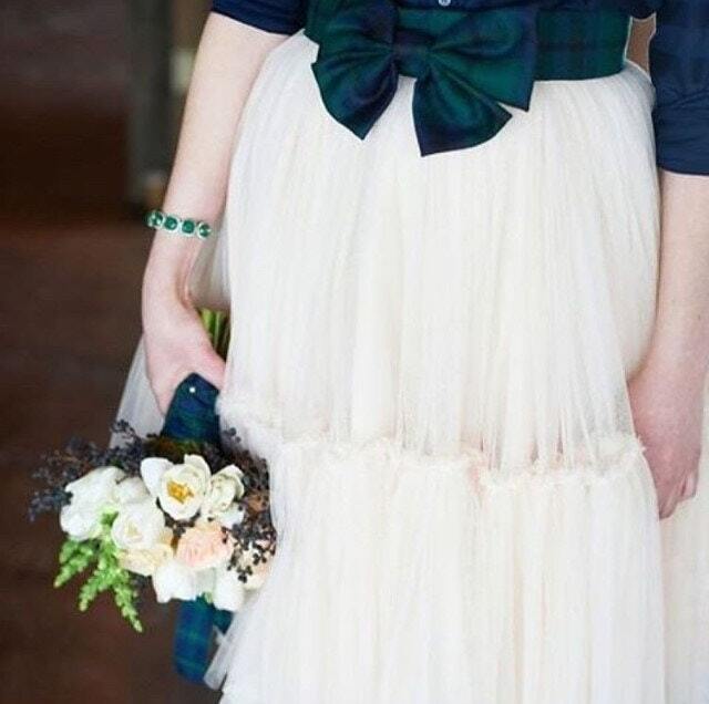 Tartan Wedding Dress Inspiration Tartan Wedding Dress Inspiration