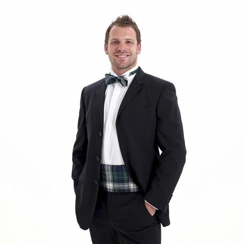 Wool Tartan Bow Tie and Cummerbund Set Up to 500…