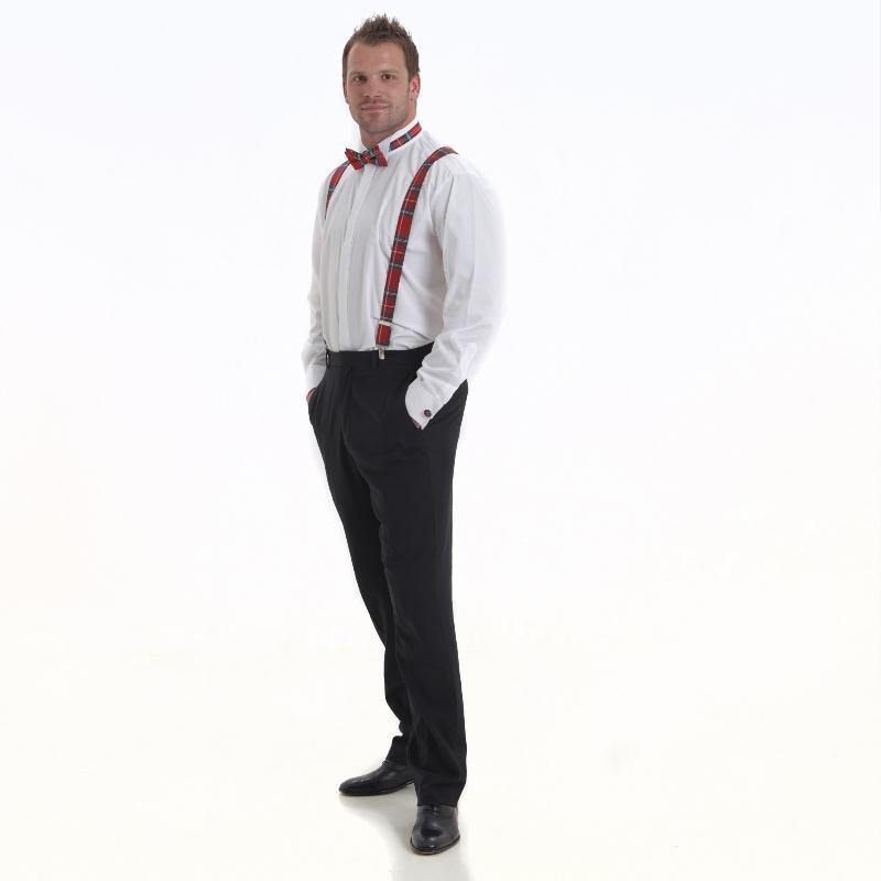 Plaid Silk Suspenders