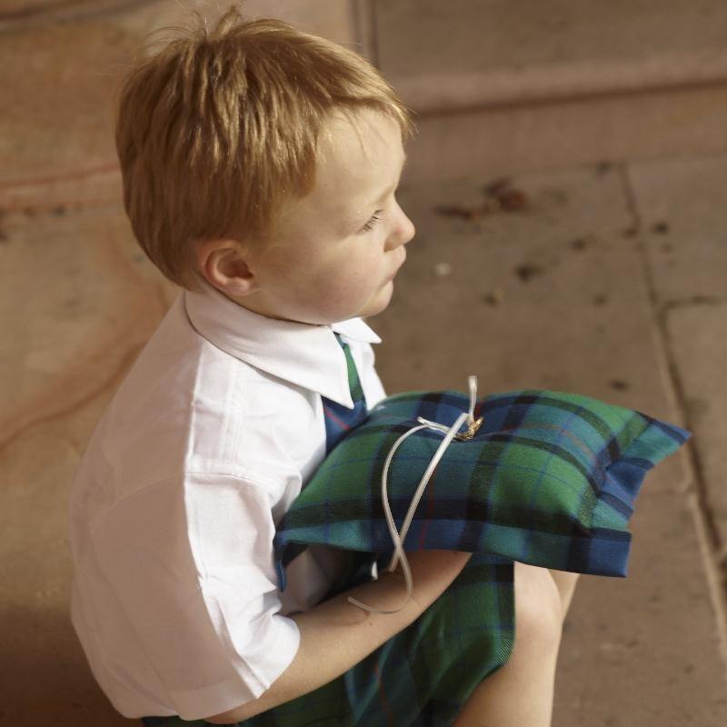 25mm Wide Wool Tartan Ribbon