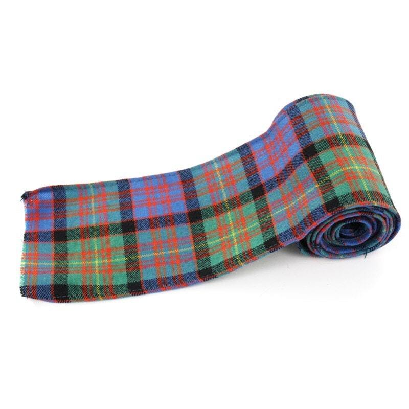 100mm Wide Wool Tartan Ribbon