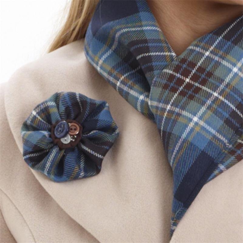 Button Tartan Brooch Up to 500 Tartans