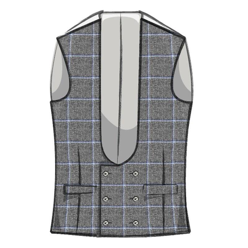 Hand-embellished double waistcoat