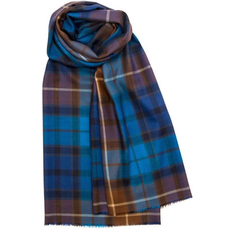 Fine Wool Tartan Stole or Scarf
