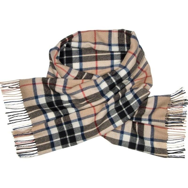 tartan scarf and hat