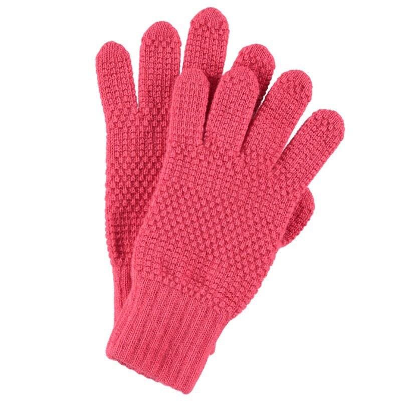 Gants pur cachemire texturée