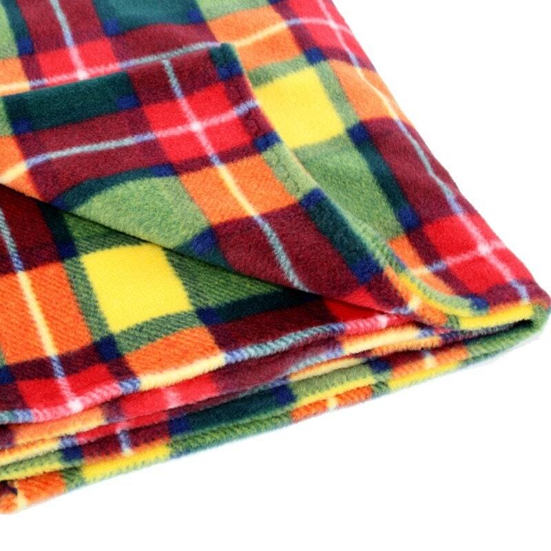 Fleece Tartan Baby Blanket