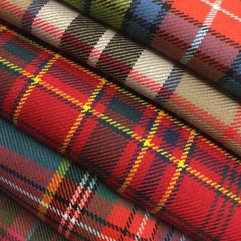 tartan fabric by the yard
