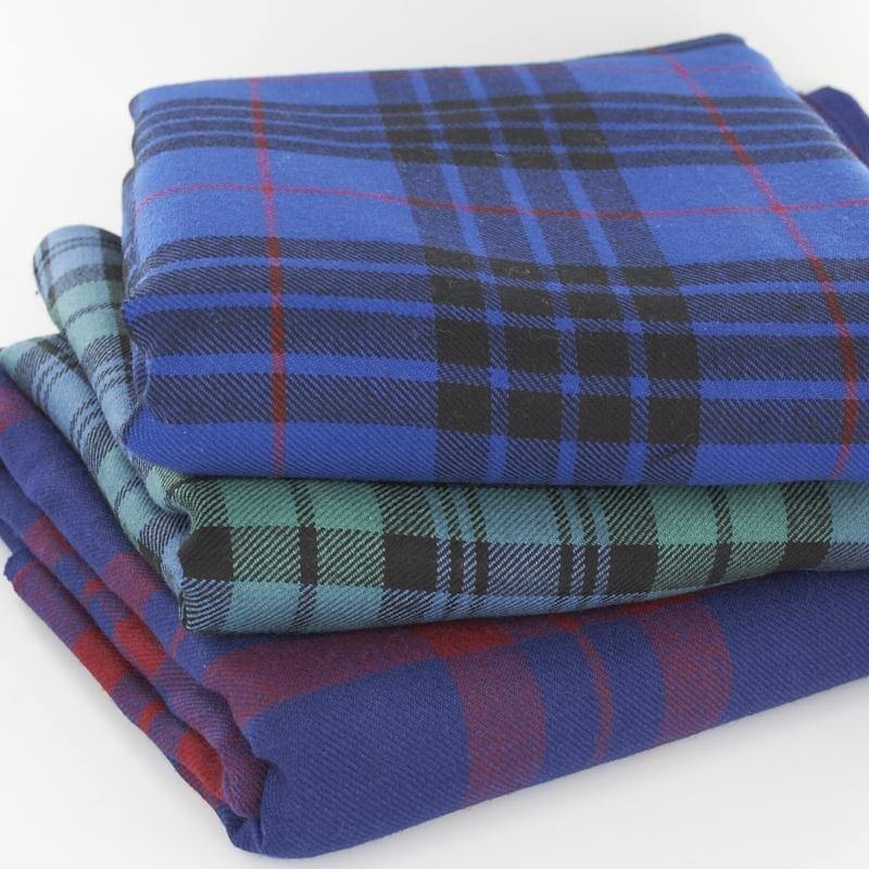 13oz Medium Weight Wool Tartan Fabric