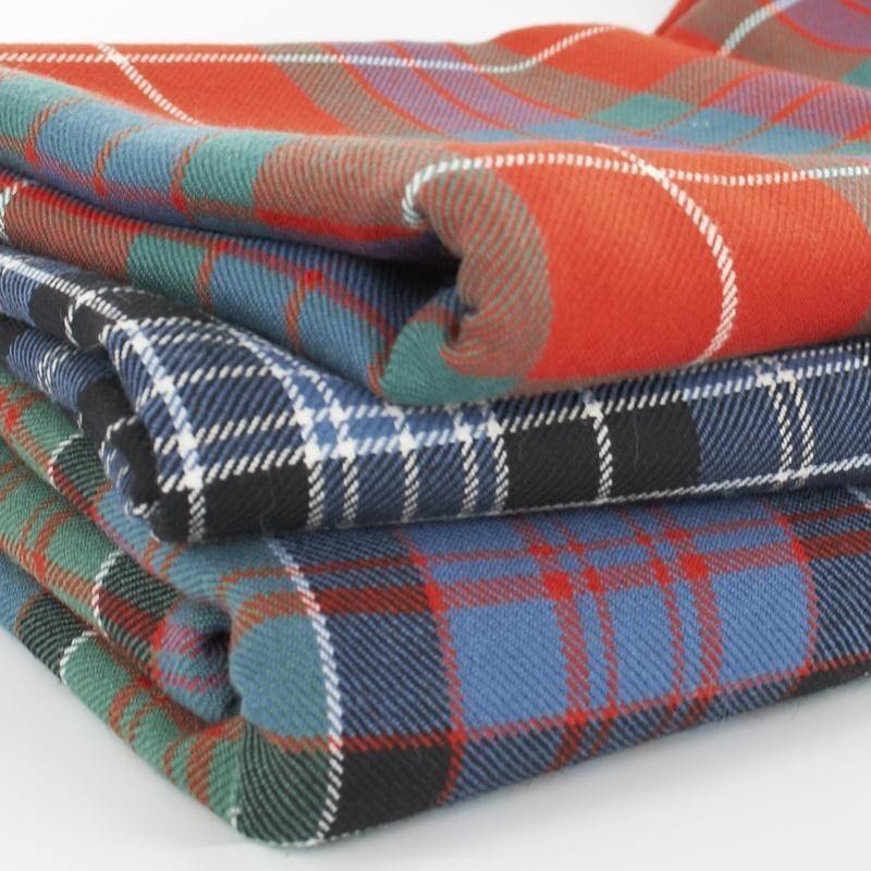 16oz Heavyweight Wool Tartan Fabric