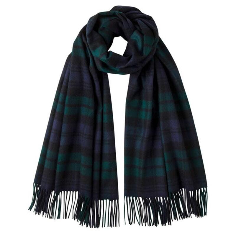 【CTHY】WINDOWPANE CHECK CASHMERE STOLE CTHY】WINDOWPANE CHECK CASHMERE STOLE（NEW Nordstrom brown