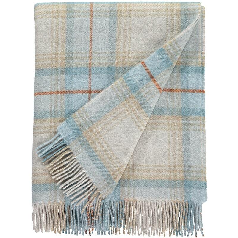 Checked Lambswool Throw Rugs & Throws