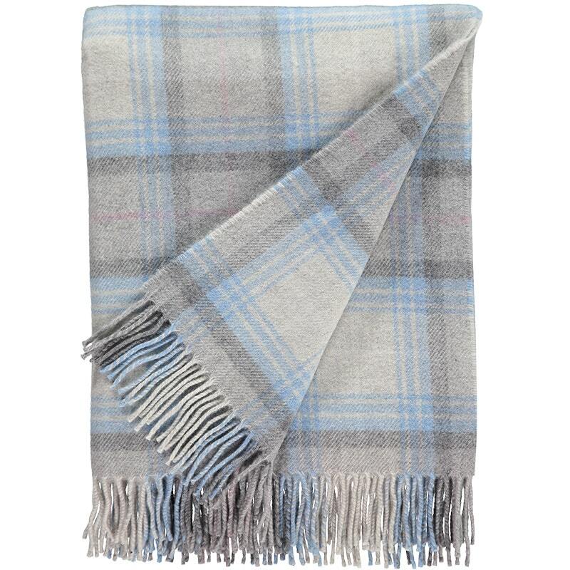 Checked Lambswool Throw Rugs & Throws