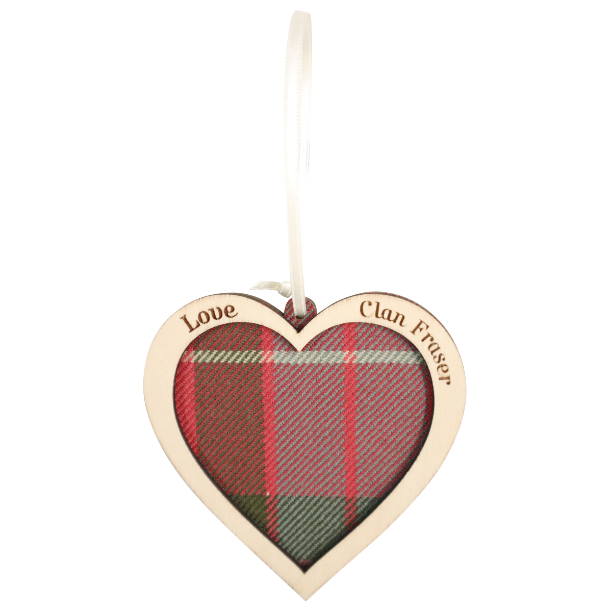 Clan Plaid Heart Decoration | Up to 500 Tartans | ScotlandShop