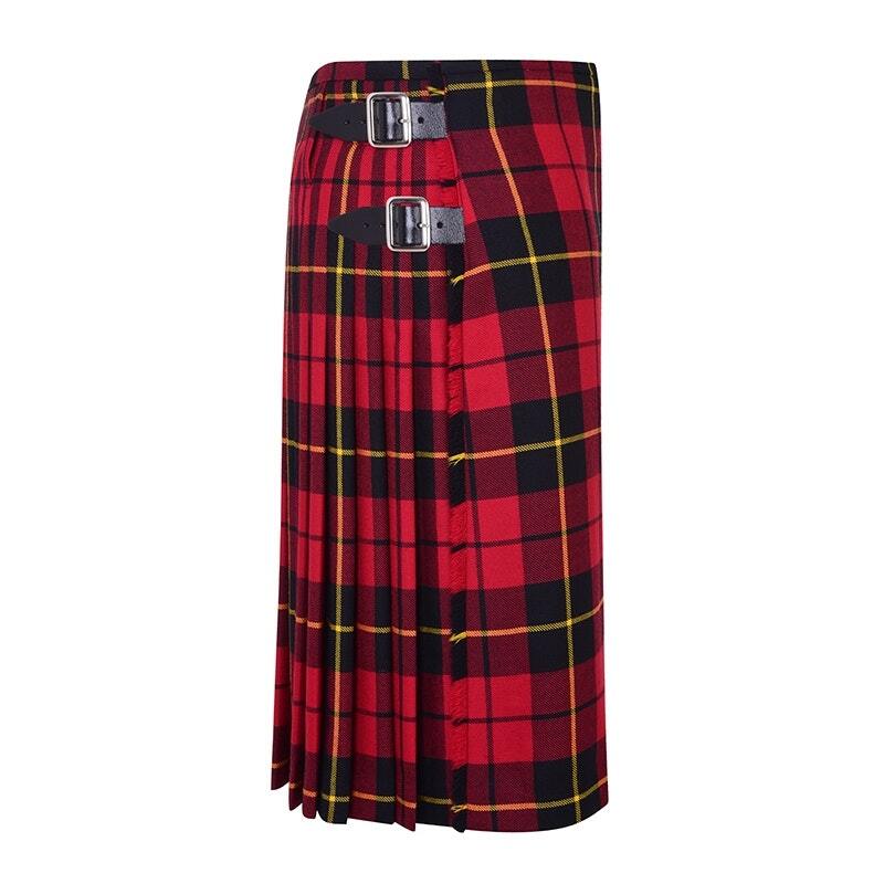 Kilt écossais Pour Homme En Coton Plissé Tartan Rouge - Pour Cosplay Highland Ou Déguisement
