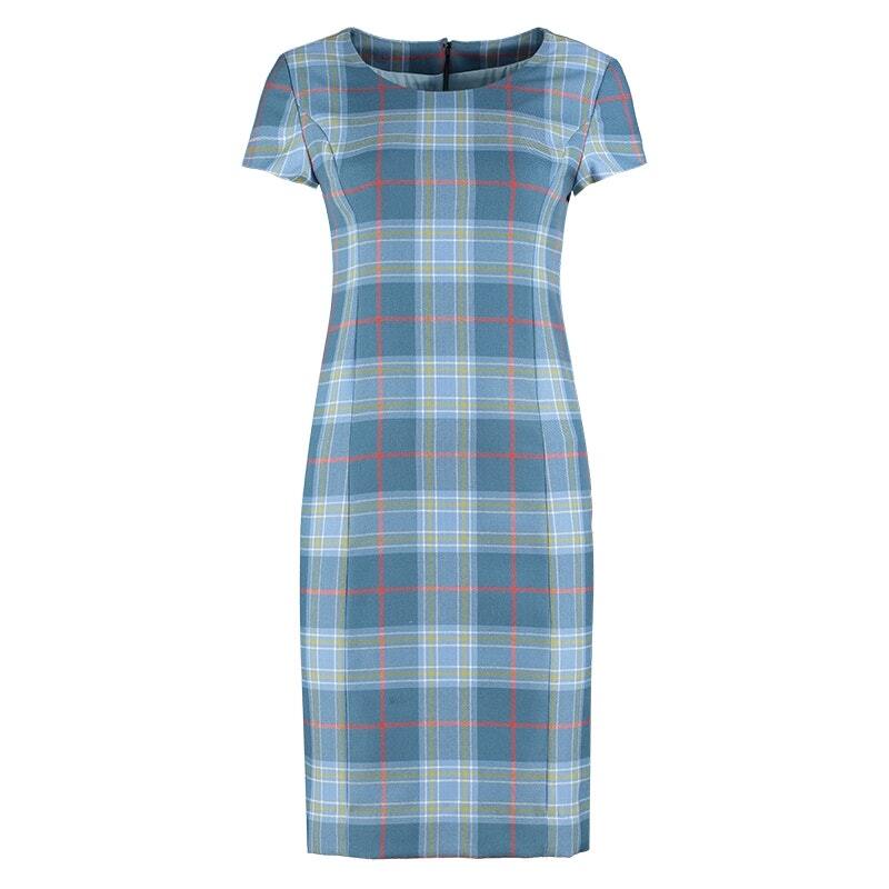 Plaid Shift Dress with Cap Sleeve made with plaid | ScotlandShop Plaid Shift Dress with Cap Sleeve made with plaid | ScotlandShop