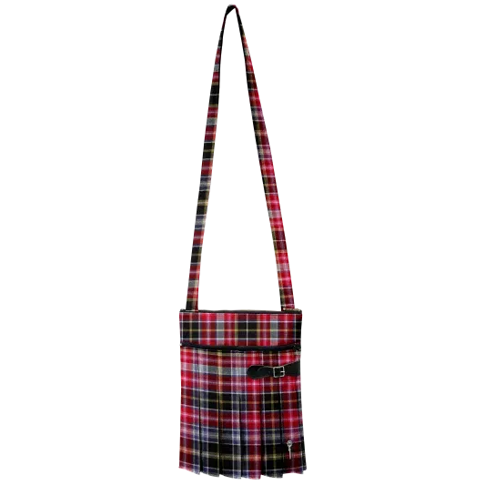 Borsa Da Donna A Mano/spalla In Misto Lana Motivo Tartan Colore Verde Oliva Lba0424 Lbaol91 - Foto 7