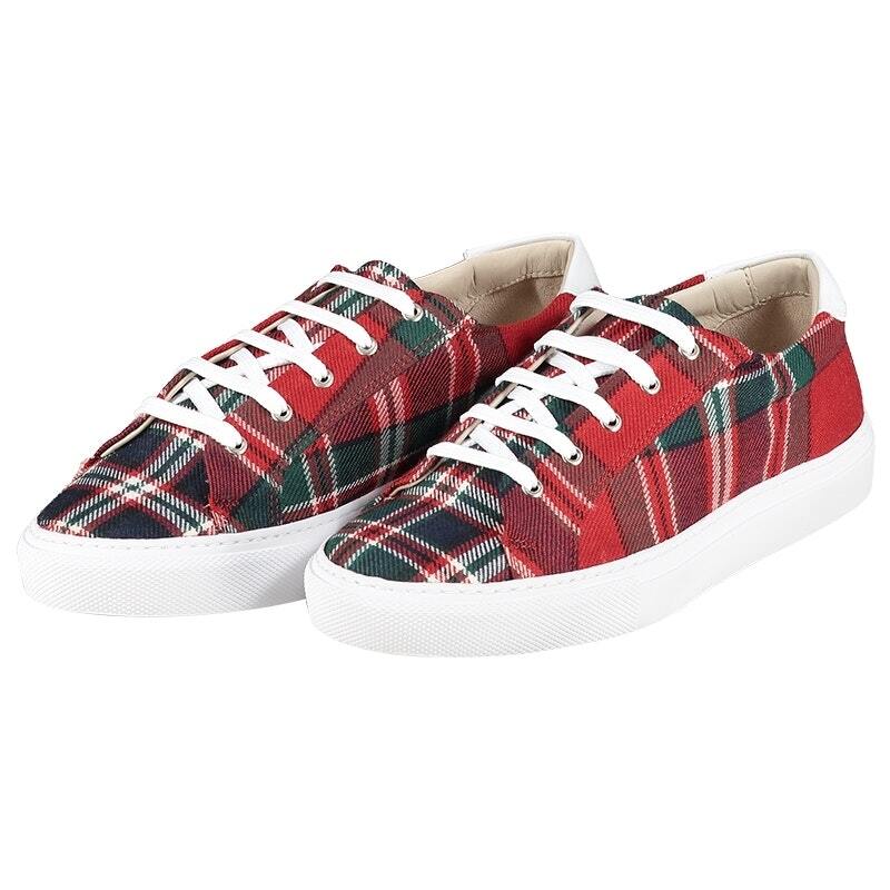 tartan nike trainers