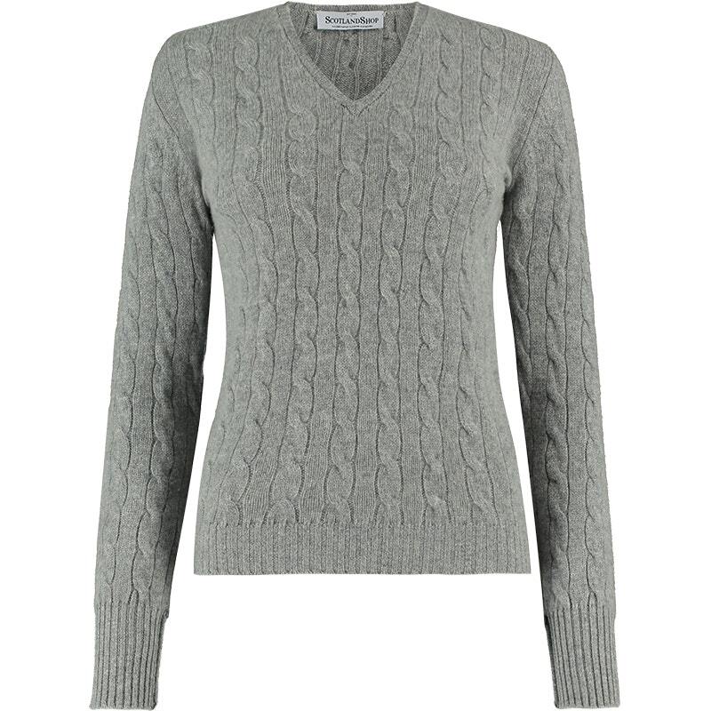 Women's V Neck Cashmere Sweater Up to 500 Tartans