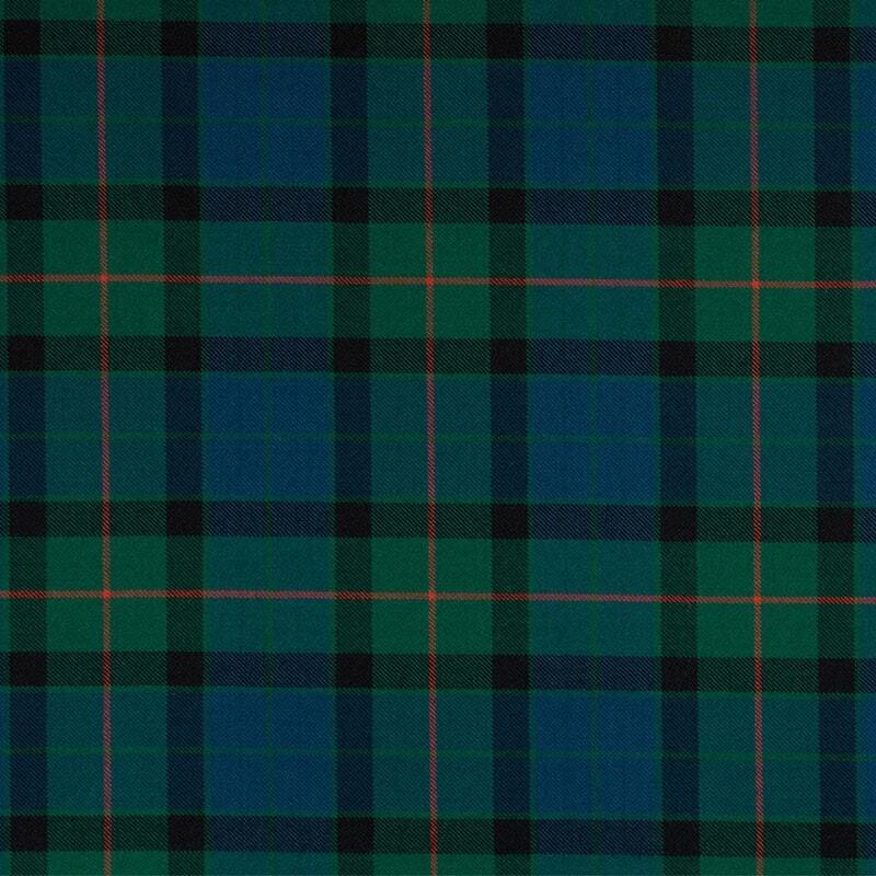 Gunn Weathered Tartan Crest Black Garden Flag - Gold Thistle Style main image 1