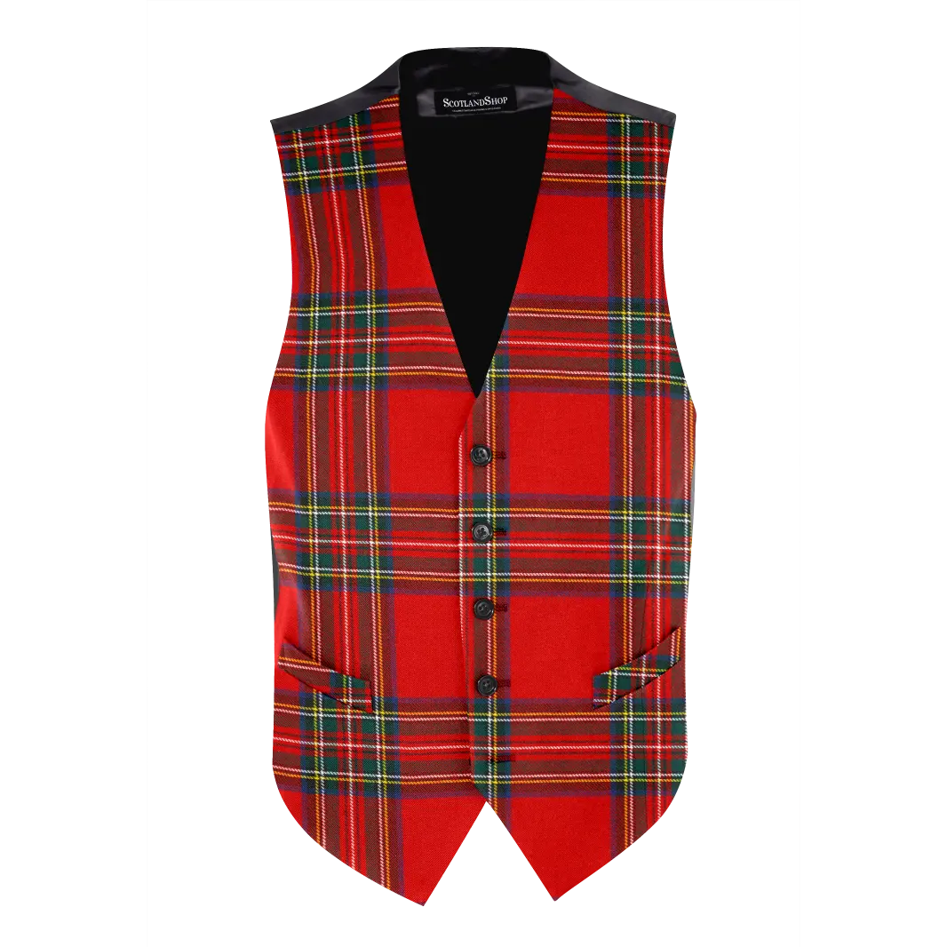 Spilla Rosetta Tartan Royal Stewart Kilt Cardo Scozzese - Foto 3